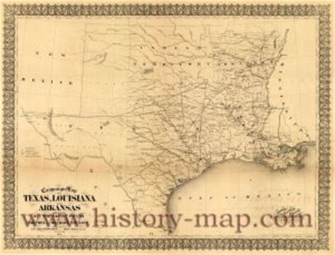 Texas Civil War Map | -Baptists and the American Civil War: In Their ...