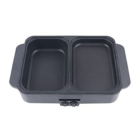 2 In 1 Electric Grill With Hot Pot 1200W 110V Portable Electric Hot Pot Barbecue Grill Non