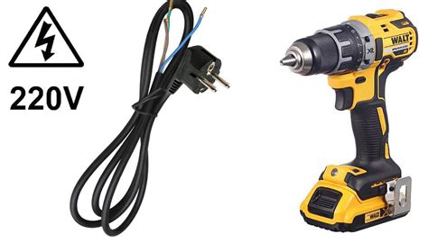 Переделка шуруповерта на питание от сети - варианты изготовления