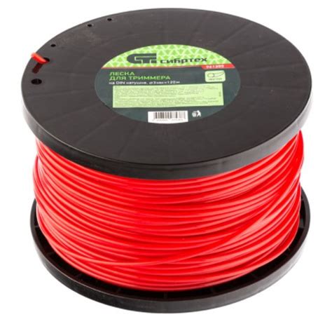 Леска для триммера круглая, на DIN катушке, 3,0 мм х 120 м, Россия ...