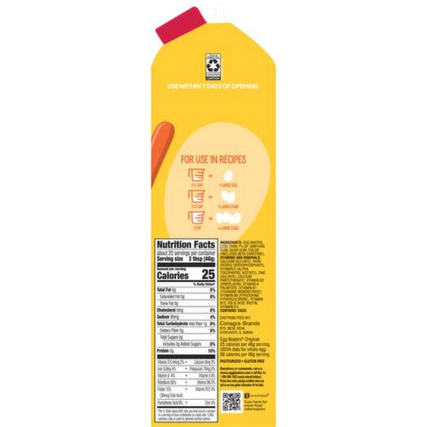 Egg Beaters Nutrition Facts Label Besto Blog