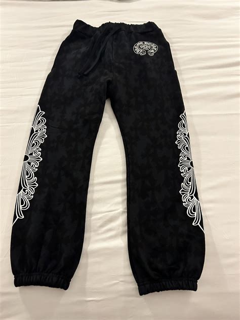 Chrome Hearts Chrome Hearts Cemetery Cross Print Sweatpants Small New