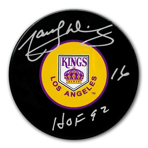 Marcel Dionne Los Angeles Kings Hof Autographed Puck Nhl Auctions