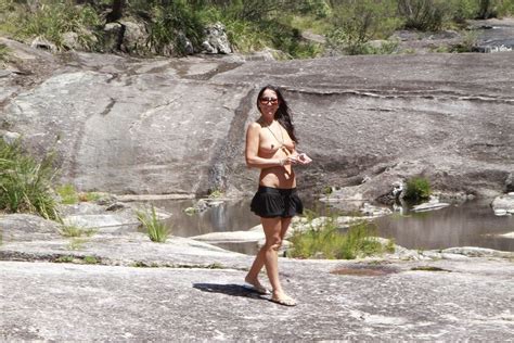 Smoking Hot Babe Loves Posing Completely Naked Outdoors Photos