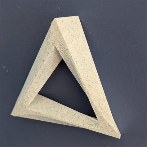 Penrose Triangle Wall Art 3d Geometric Optical Illusion Sculpture Etsy