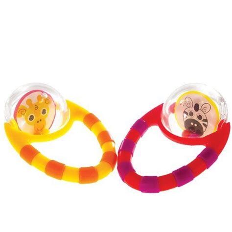 Sassy Flip And Grip Rattle 2 Pack Developmental Toy By Sassy Manipulative Toy For Fine Motor