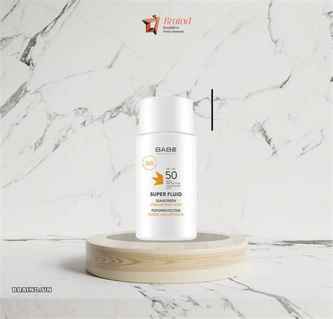 BABE Super Fluid Sunscreen Hyaluronic Acid SPF Braind