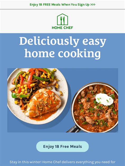 Home Chef Email Newsletters Shop Sales Discounts And Coupon Codes