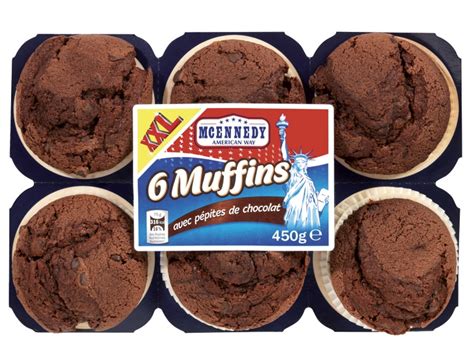 6 muffins aux pépites de chocolat Lidl France Archive des offres