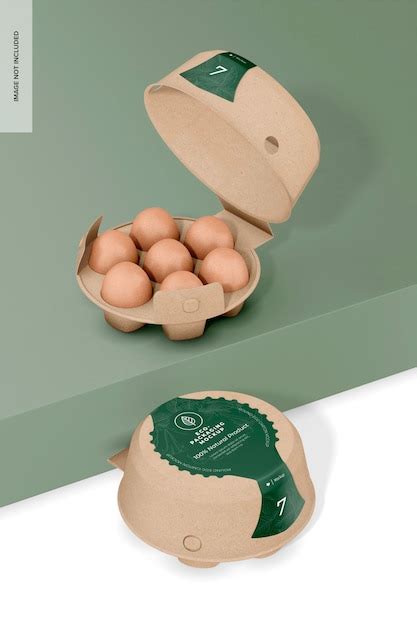 Premium Psd Round Egg Cartons Mockup