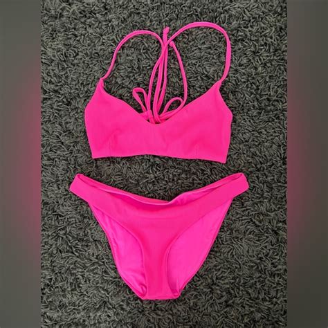 Aqua Swim Aqua Swim Hot Pink Bikini Set Poshmark
