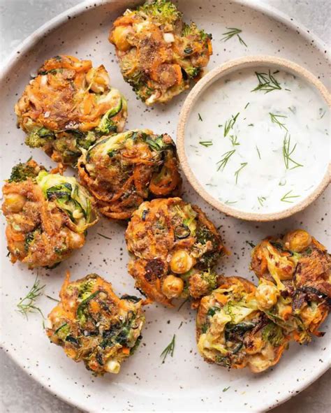 Vegan Broccoli Chickpea Fritters Good Old Vegan