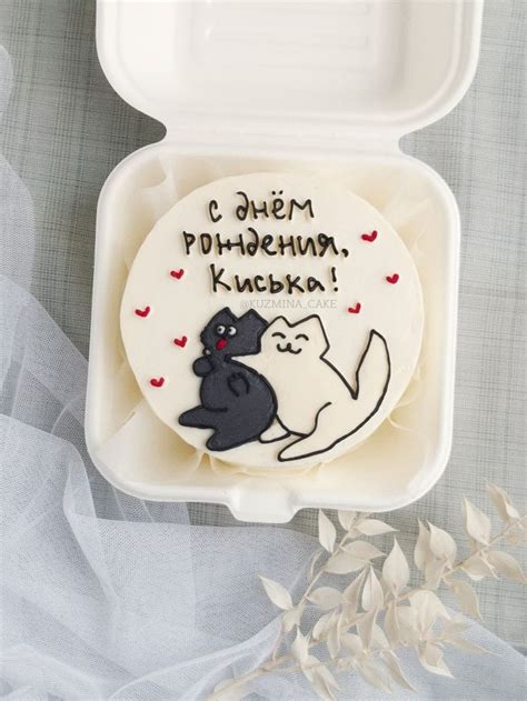 Бенто торт с котиками