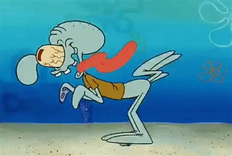 Squidward Running GIF - Squidward Running Squidward Running - Descobrir ...