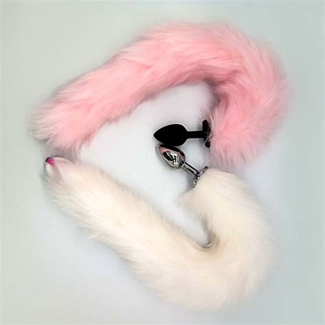 Plug Anal Con Cola De Zorro Con Luces