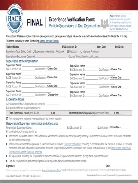 Fillable Online Fillable Online Fieldwork Verification Form