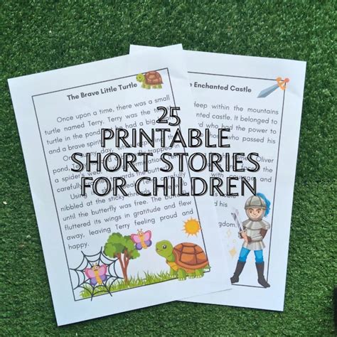 printable story  short stories  kids etsy