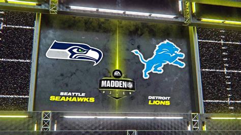 Madden Nfl Seattle Seahawks Vs Detroit Lions Week Simulation