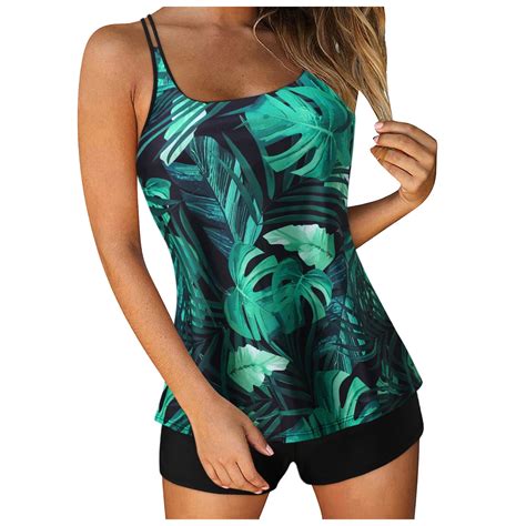 Tankini Swimsuits For Women Sunflower Bikini Top With Bikini Shorts Summer Two Piece S