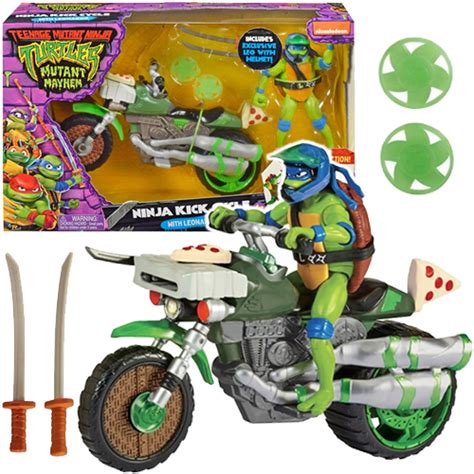 Figurki Wojownicze Wie Ninja Motocykl Leonardo