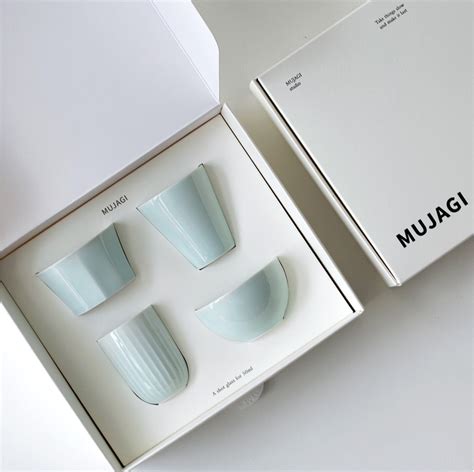 [Mujagi] Korean Soju Ceramic Cups (4-Pc Set) – Gochujar Global