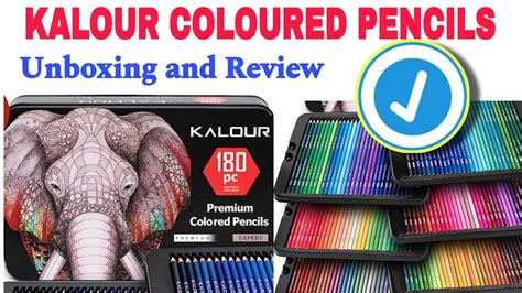 Kalour Coloured Pencil Unboxing And Review Review Unboxing Art