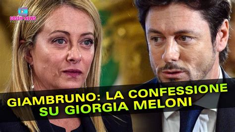 Andrea Giambruno La Confessione Su Giorgia Meloni YouTube