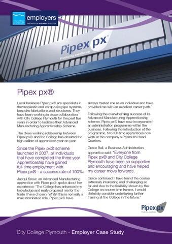 Pipex Case Study By City College Plymouth Issuu