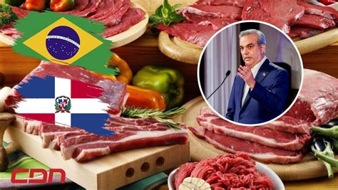 Presidente Abinader niega importación de carnes desde Brasil