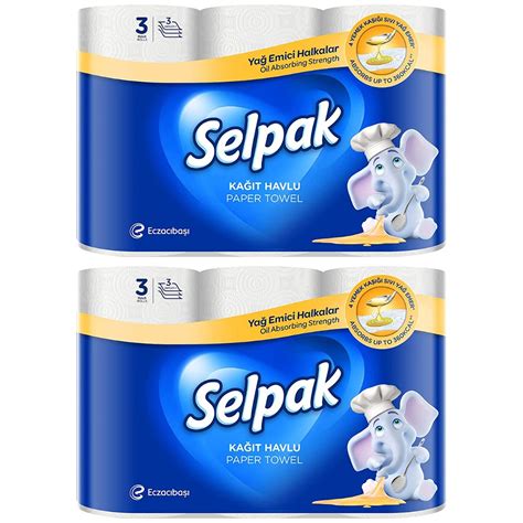 Selpak Calorie Absorber Kitchen Towel Paper Tissue Rolls Pack Of