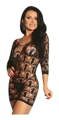 Lingerie Sexy Mini Vestido Arrast O Sensual Detalhada Luxo Parcelamento Sem Juros