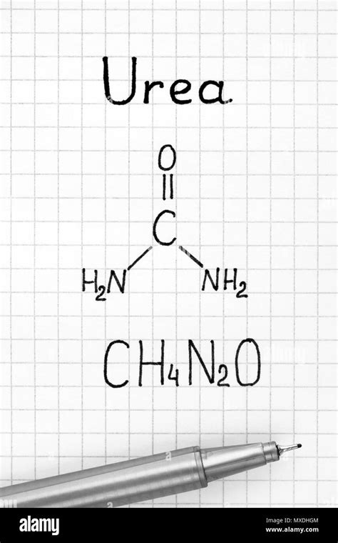 chemical formula  urea   close  stock photo alamy