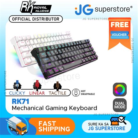 Royal Kludge Rk Rk Rgb Keys Dual Mode Mechanical Gaming Keyboard Wireless Bluetooth Hot