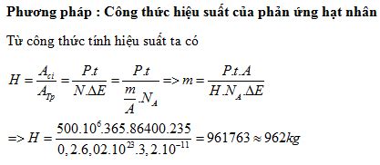 Giả sử một nhà máy điện hạt nhân dùng nhiên liệu urani 92 235 U