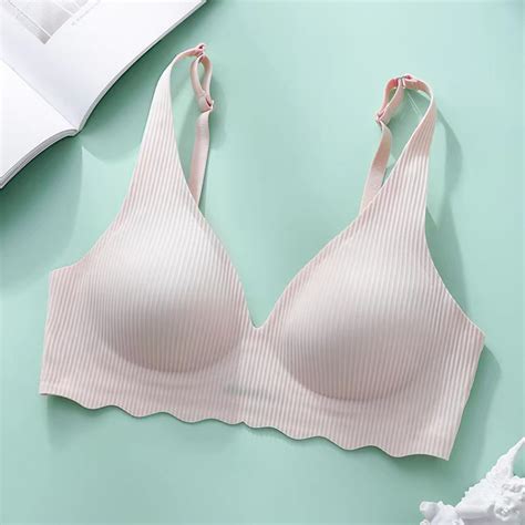 Lycaql Lingerie For Women Women S Fortable Summer Traceless No Steel Rim Small Chest With