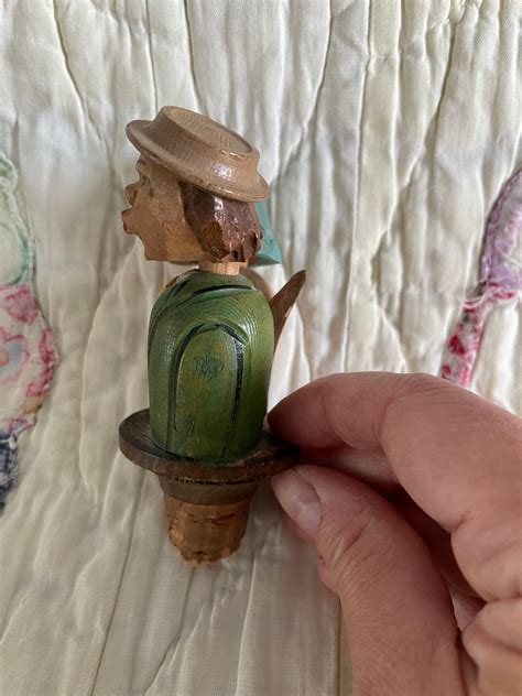 German Hand Carved Bottle Stopper Etsy