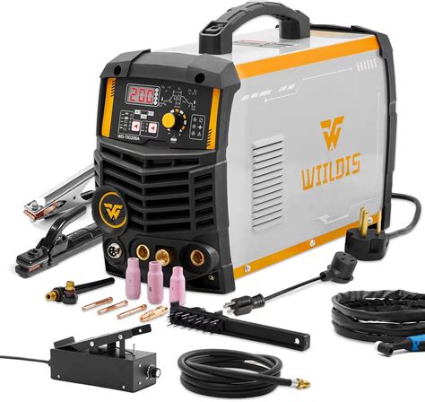 WIILDIS 200 Amp ACDC Aluminum TIG Welder with Pulse, 220V IGBT Digital ...