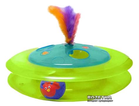 Игрушка для кошек Petstages Трек с мячом-птичкой (pt467) – в интернет ...