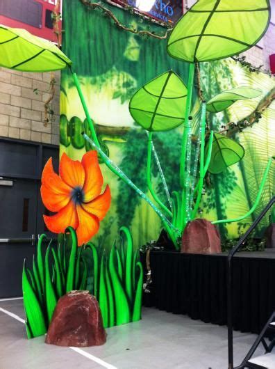 Jungle Forest Backdrop On Stage Event Design Inspiration Backdrops