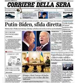 Il CorSera così in prima pagina Il Napoli vince e vola anche in