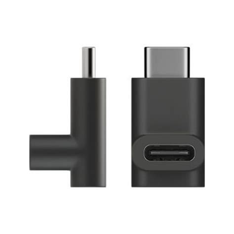 2x Goobay Male Usb C To Female Usb Type C Adapter 90 Degree Plug For Pc Black The Warehouse