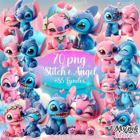 Fundo Digital Stitch Png - Arquivo Digital Kit Digital 70 PNG Stitch e Angel +55 Fundos – AlfaCrafter