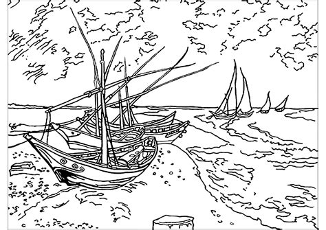 Obra De Van Gogh Para Colorir - RETOEDU