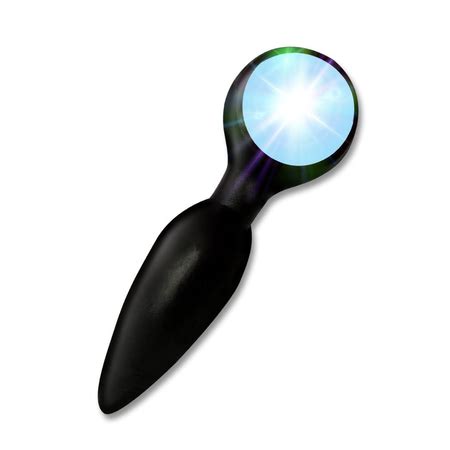 Plug Anal Cônico Led Diversão Ao Cubo