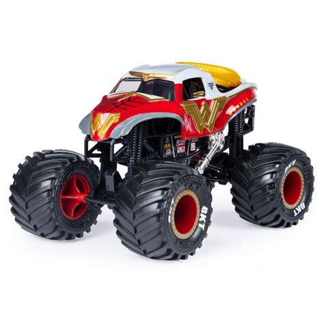Monster Jam, Official Wonder Woman Monster Truck, Die-Cast Vehicle, 1: ...