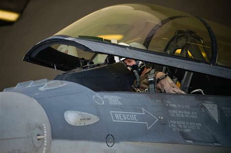 A U S Air Force Pilot Conducts A Pre Flight Checklist Picryl