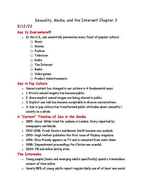 Chapter Sex Media And Internet Sexuality Media And The Internet Chapter Sex Is