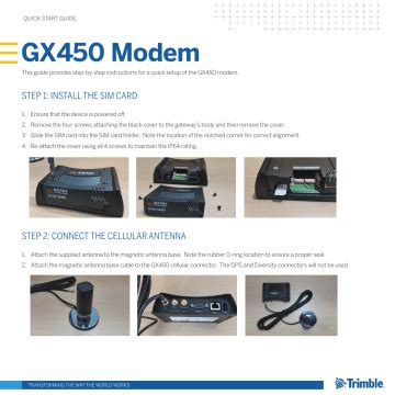 Sierra Wireless Gx Manual