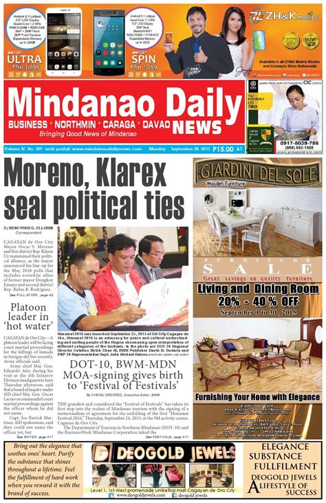 Mindanao Daily Northmin September 28 2015 By Mindanao Daily News Issuu