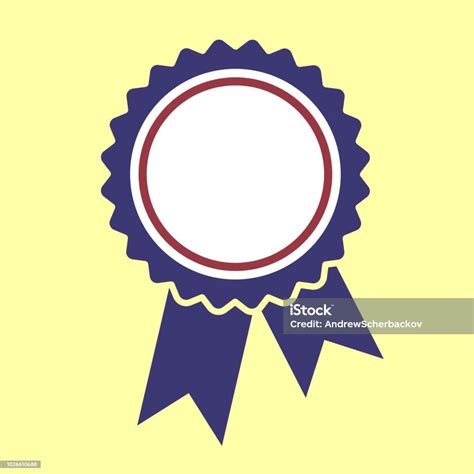 Ribbons Award Template Isolated Stock Illustration Download Image Now